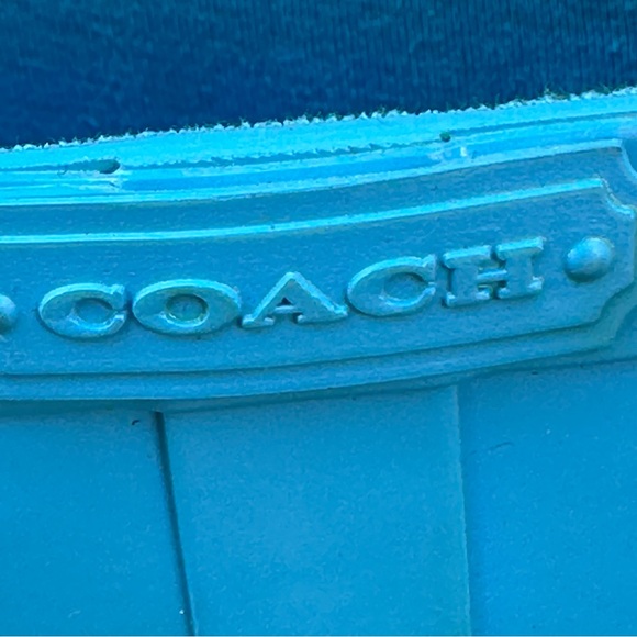 Coach Lori Blue Tall Rain Rubber Boots, Size 9, Women's - Picture 6 of 12